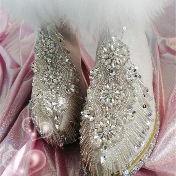 

2020 fox faerie oversized skin crystal studded jewelry increased boots snow vhr4, Black