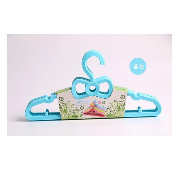 

20pcs/lot 28cm new baby bowknot hanger child hangers plastic kids clothes racks hangers for bbyeao