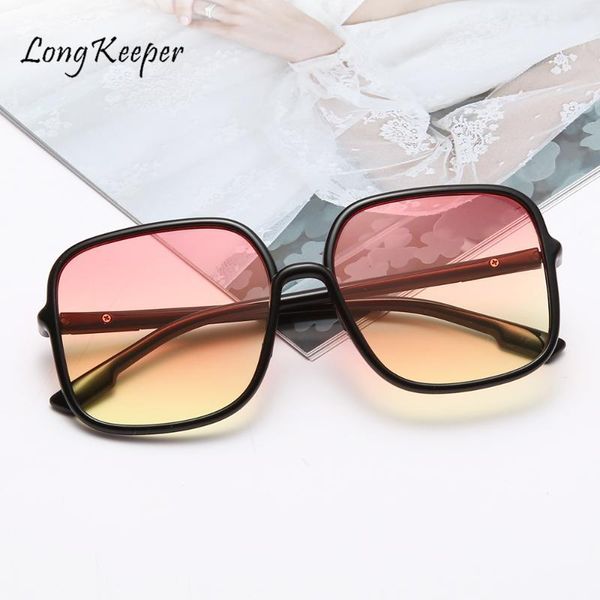 

sunglasses oversize square women 2021 vintage big frame gradient sunglass designer shades sun glasses for woman1, White;black