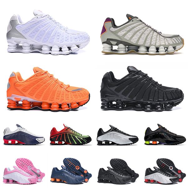 

2021 new arrival sport shox tl og r4 running shoes for mens womens 301 triple black all white viotech trainers sneakers, White;red