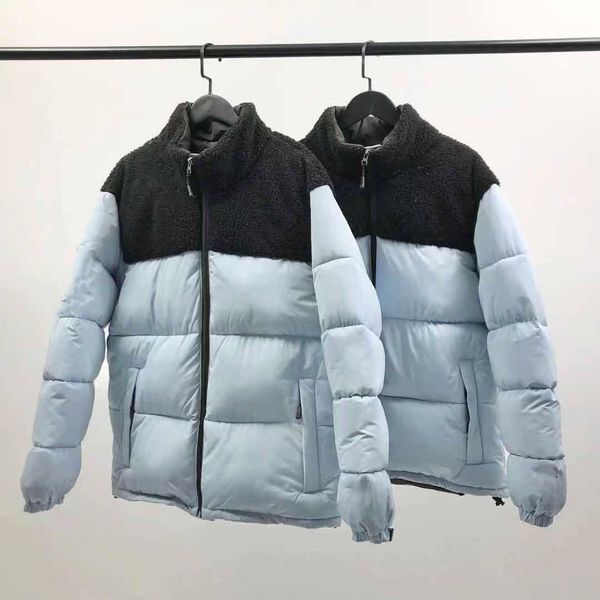 

2020 new winter mens down jacket fashion trend jacket cotton-padded jacket couple thick warm men and women short outerwear 2021, Black