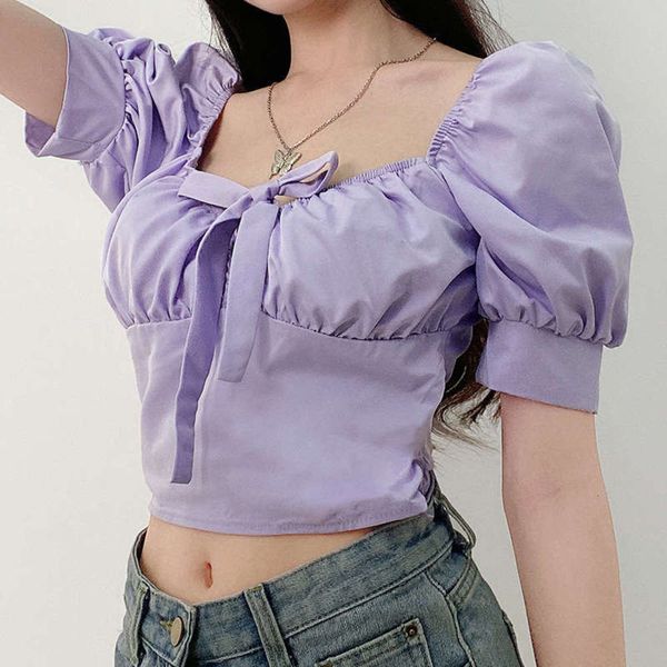 

sweet fashionable ins slim style fresh and fit with navel strap t-shirt new for summer 2020, Black;gray