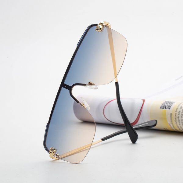 

fashionable half frame integrated lens men and sunglasses for women, White;black