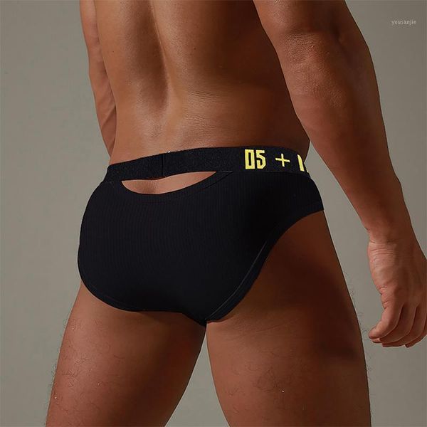 

new arrivals men briefs hollow men underwear cotton low waist underpants breathable u pouch fashion gay bikini briefs1, Black;white