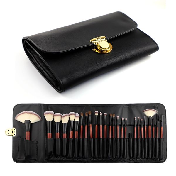 

makeup brushes 26 pcs per set professional high -quality sets animal hair bristles with a cosmetic leather bag
