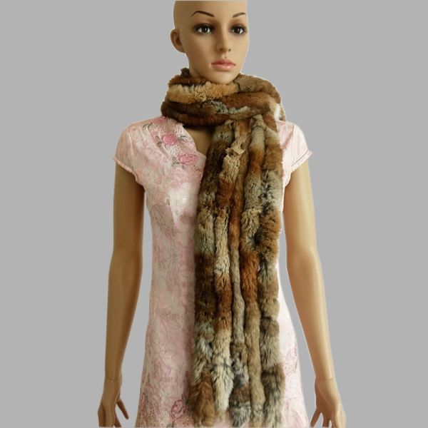 

korean version of the new versatile real rex rabbit hair scarf fur men women in autumn and winter thickened medium, Blue;gray