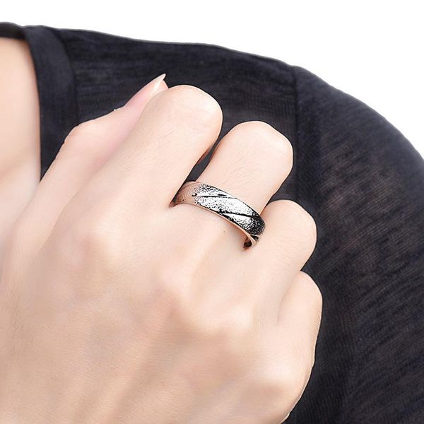

yada gifts adjustable simple opening classic rings for men stainless steel ring male engagement wedding jewelry ring rg200028 sqchwf, Silver