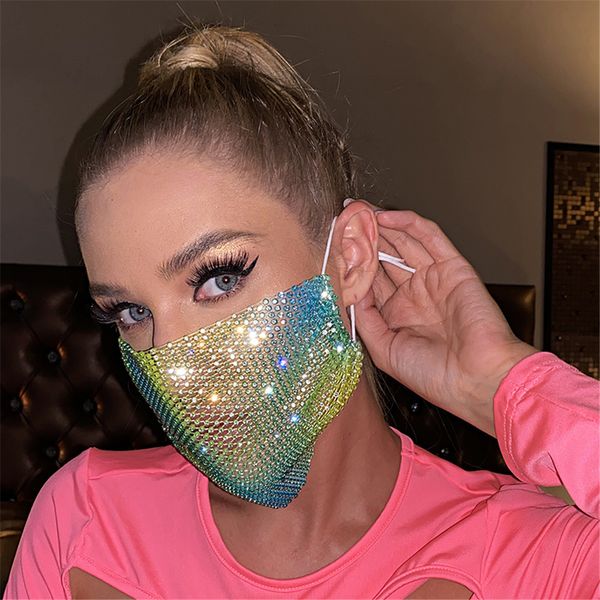 

factorypmo2diamond 2020 women flash sale rhinestone jewelry color designer fashion shiny mask