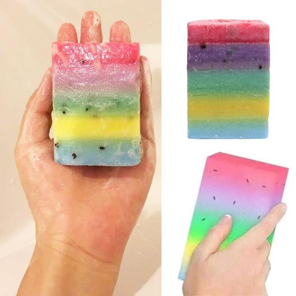 

30pcs thailand fruit soap plus mix color five bleached skin 100% gluta rainbow soaps