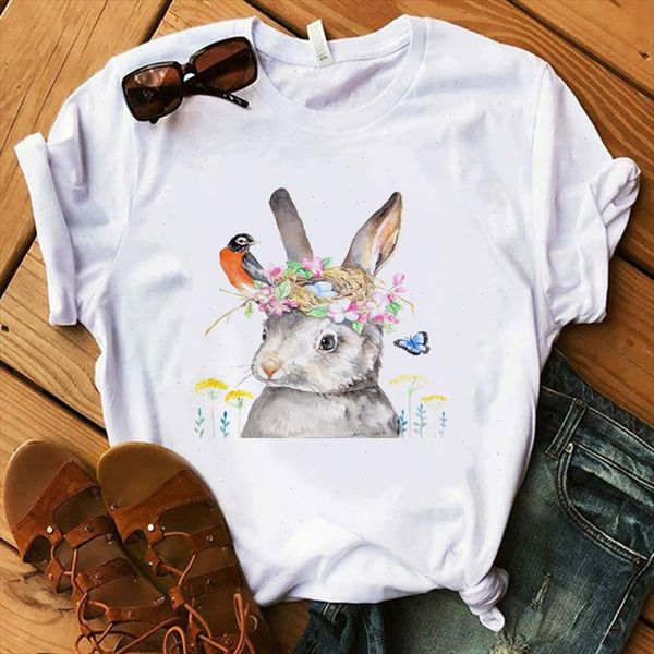

zoganki women fashion summer cartoon print short sleeve t shirts comfortable casual women tee large size tee, White