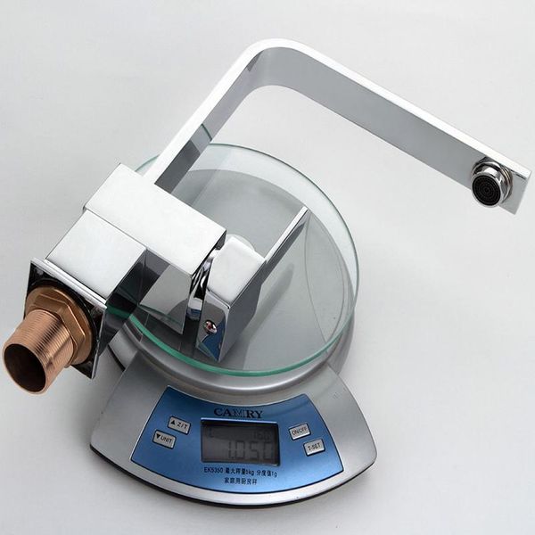 

chrome nickle kitchen faucet square brass sink tap cold water single hole faucet k qyleap