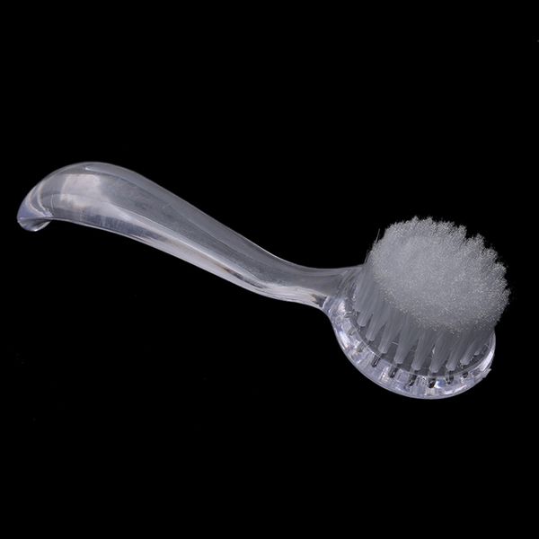 

nail brushes 1pc professional art cleaning brush file manicure pedicure polish gel nails remove dust tools, Yellow