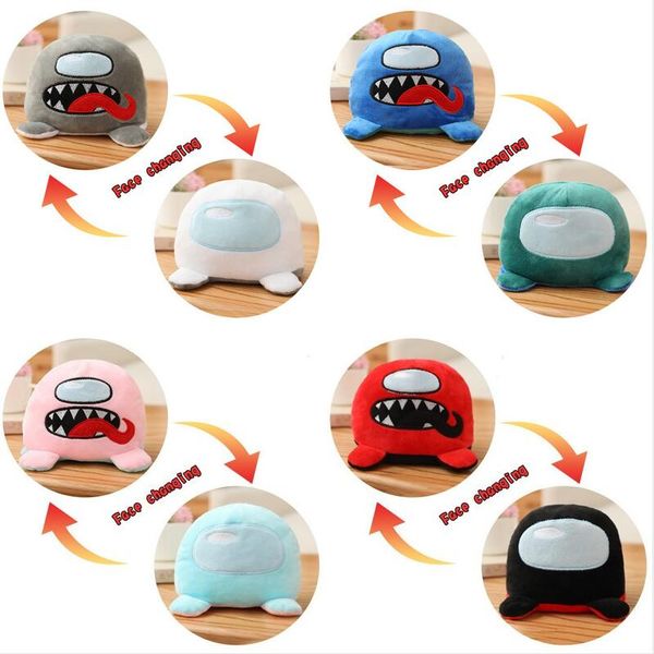 

game among us doll flip double face werewolf kill version cartoon cute reversible among us plush toy doll accessories 6 colors e122803