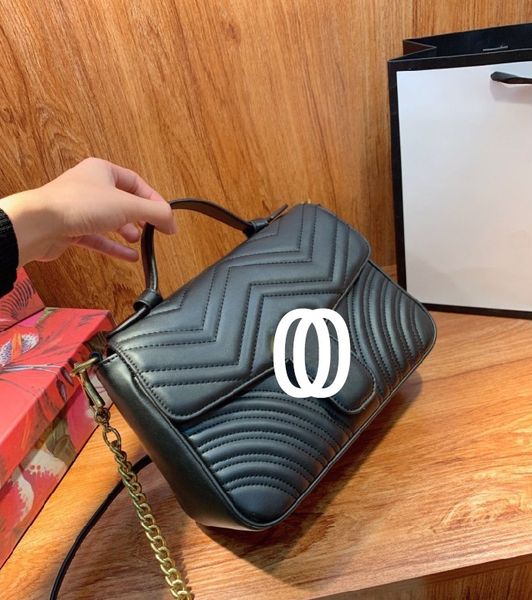 

fashion diagonal shoulder bag 21 designer new letter wave pattern cross body trendy lady high-quality chain handbag wf2012101