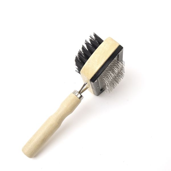 

pet cleaning beauty tools wooden two-sided brush wooden handle needle comb massage comb (the logistics price pls contact us)