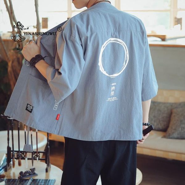 

yukata men kimono cardigan men japanese kimonos coat kimono cosplay costume print asian clothes summer beach casual shirts1, Red