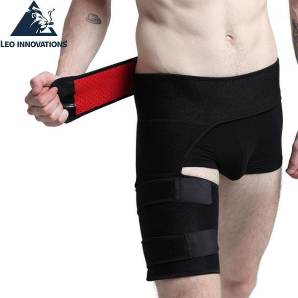 

waist support groin wrap brace adjustable for hip hamstring thigh and sciatic nerve pain relief men women1, Black;gray