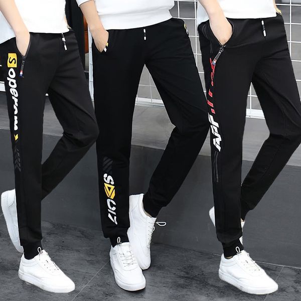 

13 junior high school students summer casual casual sports pantspants boys 12-15 years old korean fashion sports pants thin big boys 14 e2tu, Blue