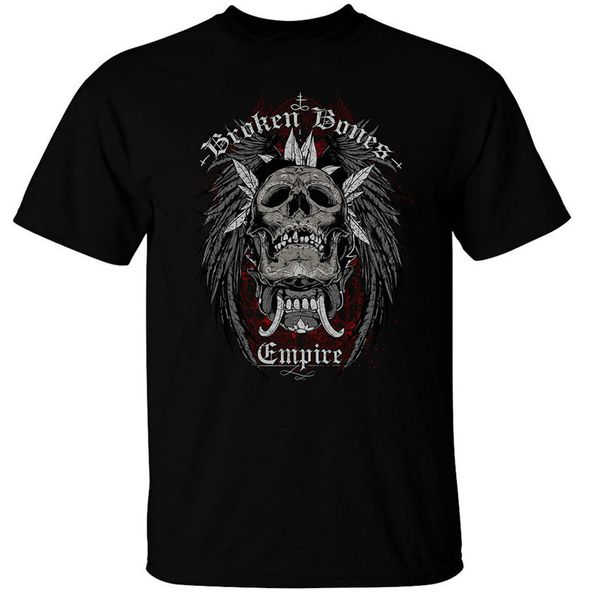 

сломанные кости империи t-shirt mens goth rock прохладный punk байкер череп present повседневная майка спортивная с капюшоном hoodie