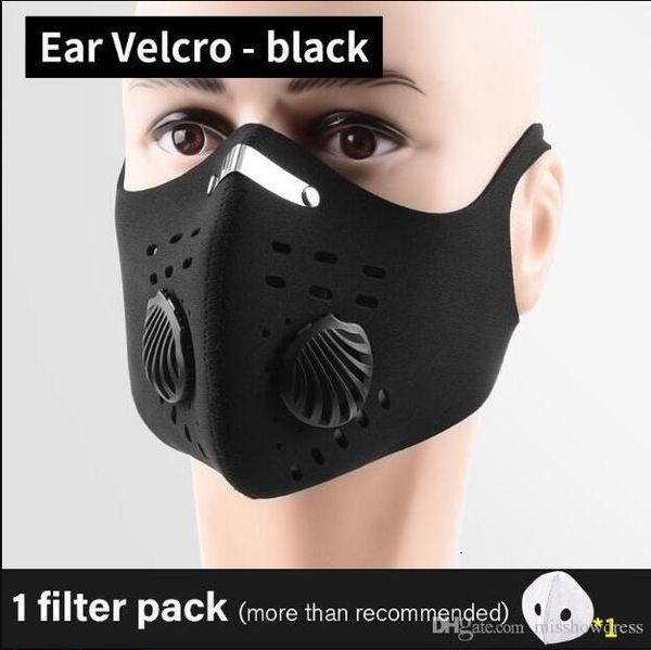 

fliters reusable protective values face masks with black activated carbon filter mouth masks designer cycling face masks 14xr