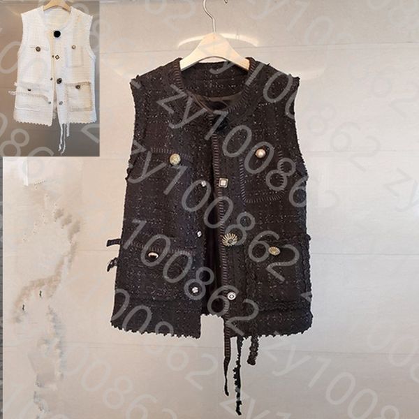 

High street girls wear 21 spring summer autumn small fragrant milk waistcoat, White