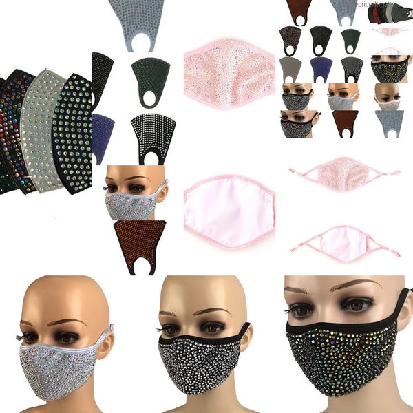 

fashion diamond bling protective mask pm2.5 mouth dustproof masks washable reusable iygb lofn