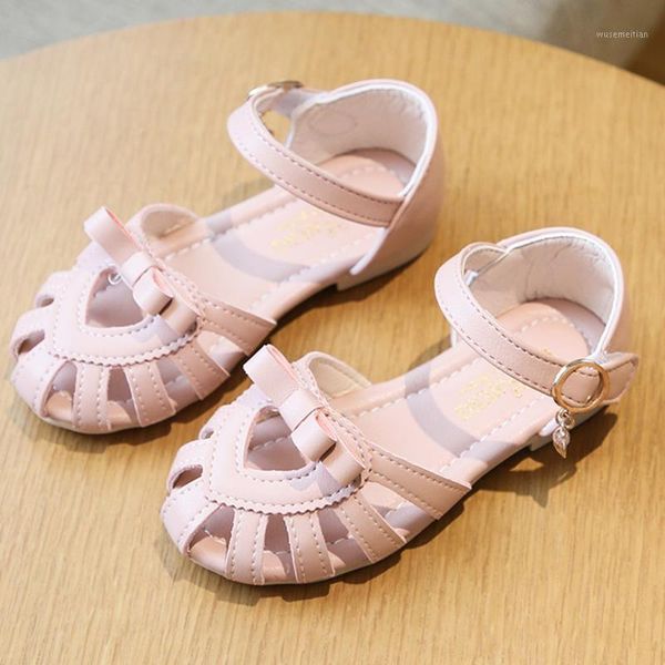 

sandals telotuny infant children baby girls summer solid color bowknot casual princess shoes jun61, Black;red