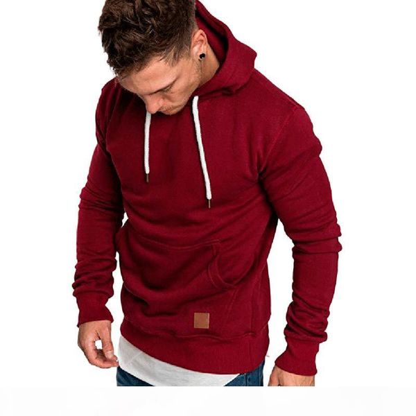 

mens hoodies and sweatshirts hip hop clothing cotton pullover hoodies men 2020 brand male long sleeve solid men's hoody 1142, Black