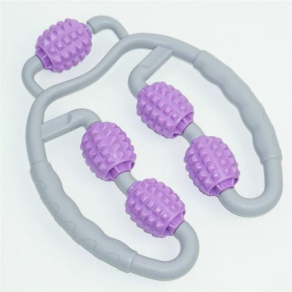 

resistance bands five-wheel massager yoga loop leg clamp artifact beauty big and small muscles relax rolling 5-wheel stretcher