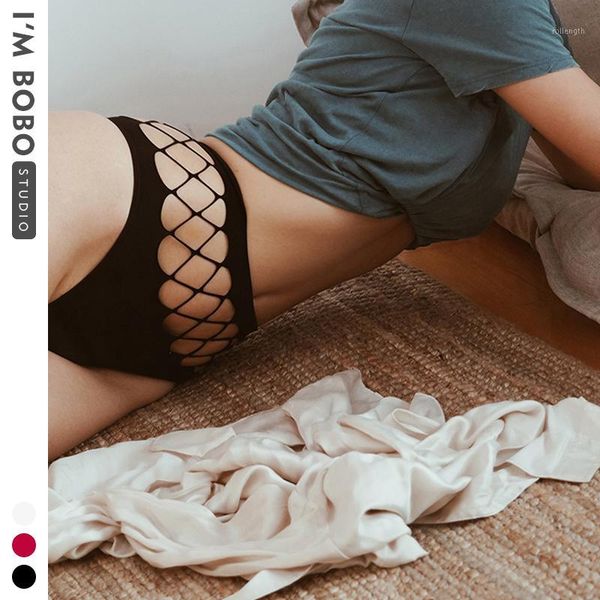 

imbobo women's underpants soft cotton panties girls solid color briefs striped panty lingerie female underwear panty1, Black;pink