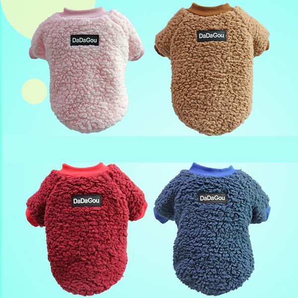 

dhl rts winter warm fluff pet sweater thickened warmth trend dog clothing design jacket pet cat and dog clothing two legs