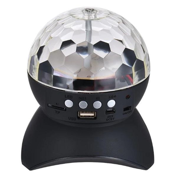 

star project master stage lighting wireless bluetooth light speaker led rotating crystal magic ball dj stereo speaker home party