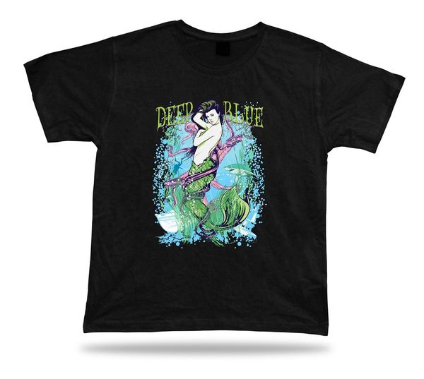 

deep blue sea mermaid прохладный вектор tshirt дизайн специальный день рождения tee одежда одежда casual tee shirt спорта толстовка с капюшо