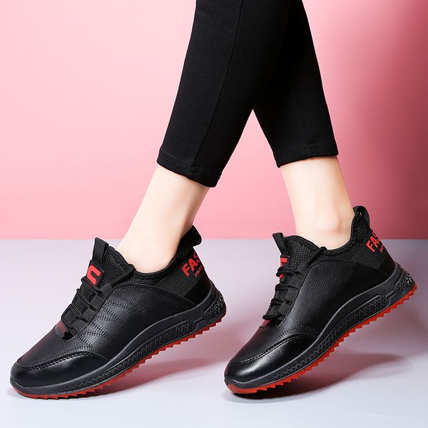 

женская легкая дышащая трековая спортивная обувь 5zcw, Black