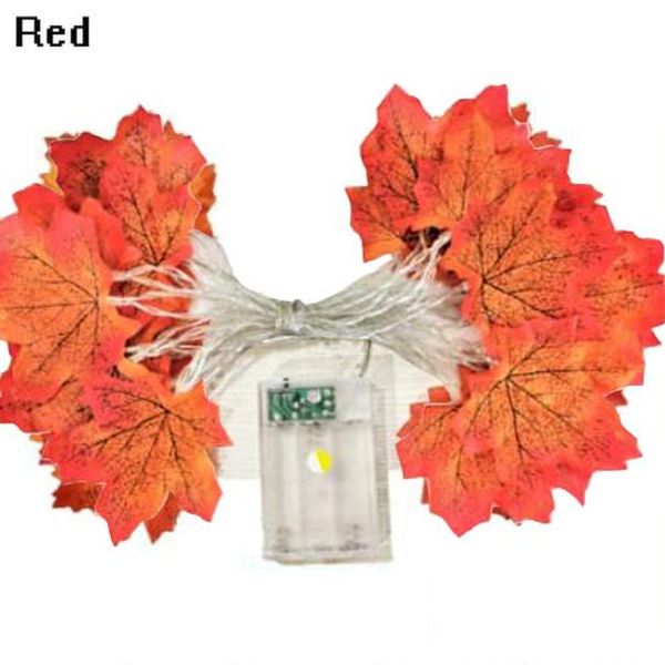 

artificial plants string light red leaf fairy light string maple leaves lamp garland lighting for outdoor christmas party dec swy wmtibr