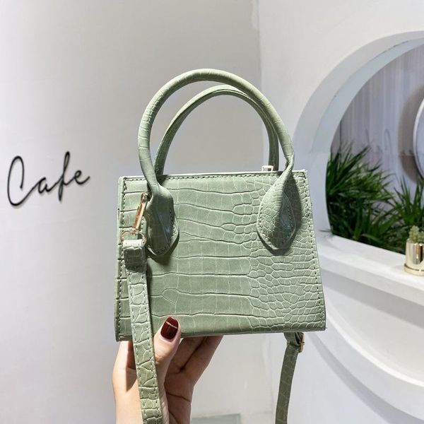 

площадь кожа pu crossbody сумка женщины сумка 2020 новой мода камень шаблон малого плеча женщины сумка