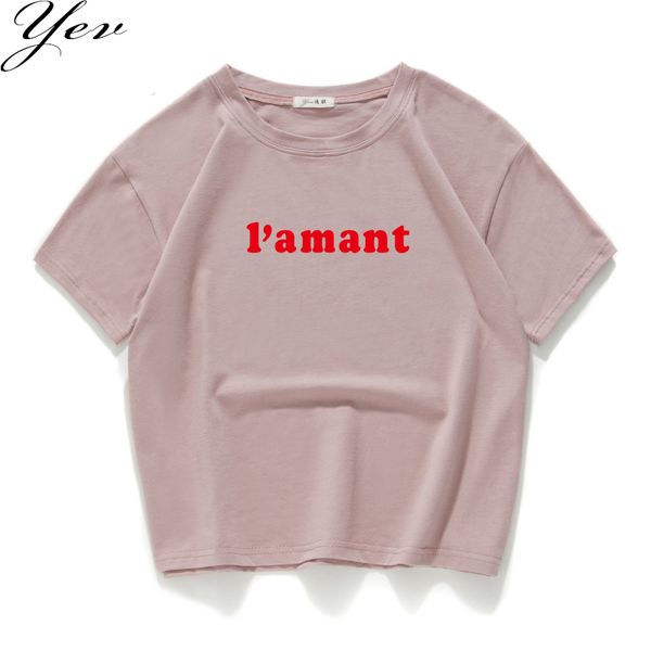 

sport loose crop summer women ladies tee shirts casual t-shirt i'amant 100% cotton tshirt women clothes poleras de mujer
