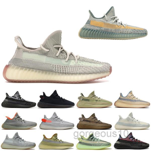 

v2 glow lundmark non-reflective casual shoes kanye west men women black static antlia triple white synth sport sneaker 5-13 hjn5