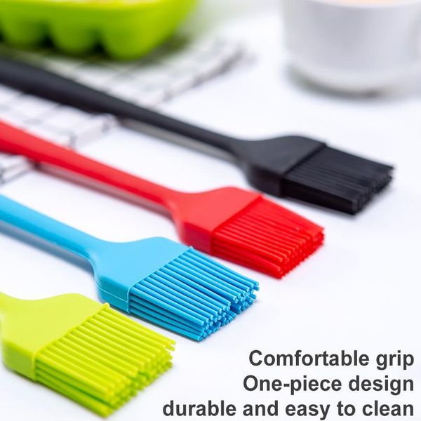 

2020 new 1pc large food grade sile basting brush pancake bbq oil brush heat resistant pastry butter cooking bak qylauz