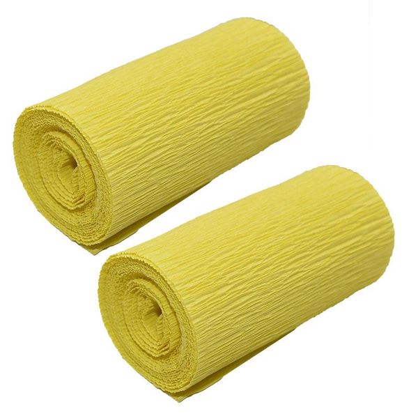 

свадебная оберточной бумага рулон diy материал для украшения цветка craft 2 упаковки 25010cm подарки партии origami гофрированного креп qylh