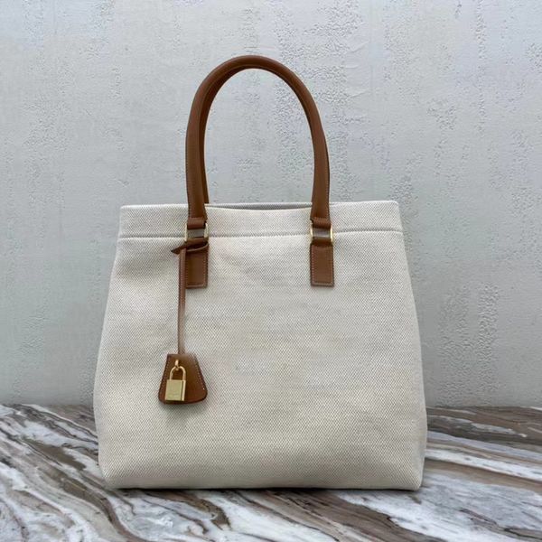 

designer- classic high qulity bags womens handbags horizontal bag in printed canvas and calfskin shoulder tote wallets organ purses with box