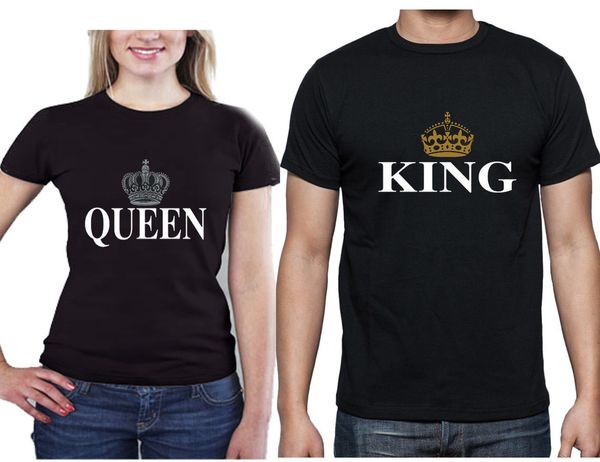 

summer cool tee shirt tee i king queen couple matching love gold and silver crown s-3xl funny t-shirt sport hooded sweatshirt hoodie