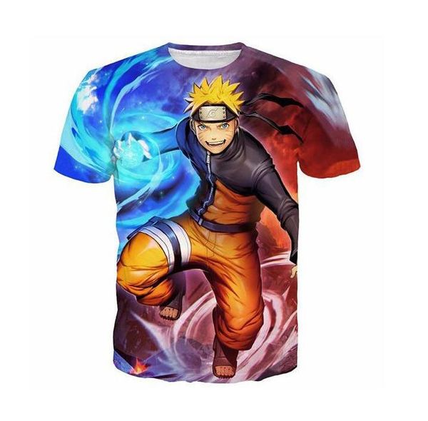 

anime naruto uzumaki naruto sasuke cartoon 3d print shirts oversized hentai graphic men clothing