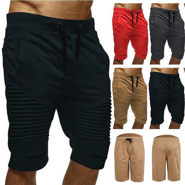 

casual mens shorts cotton breathable shorts gym fitness workout beach man solid short trousers sweatpants summer1, White;black