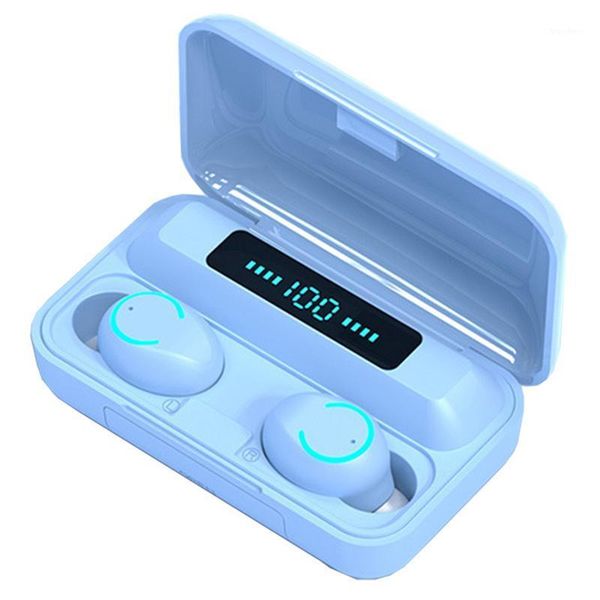 

f9-9 tws wireless earphones bluetooth 5.0 macaron earbuds waterproof headphones noise cancelling stereo bluetooth headset1