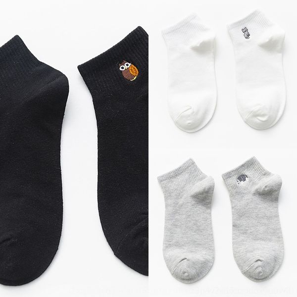

gu1yy детские носки хлопок вышивка тонкие весной детские носки дети socksembroidered мода sockskorean версия ins детский милый aut, Black