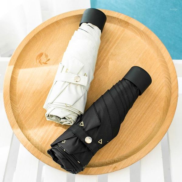 

umbrellas five folding parasol female umbrella ultra light mini sunscreen rain and sun pocket mini1