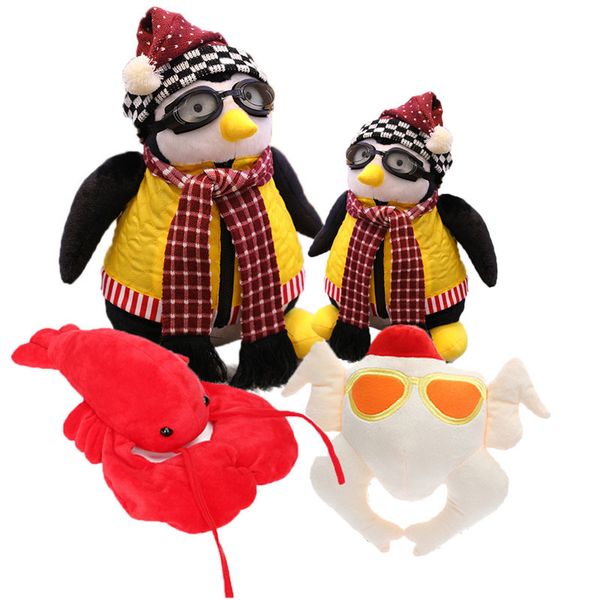 

27/47cm friends hugsy plush joey's friend hug penguin plush toy tv serious friends rachel penguin stuffed animal dolls gift y200703