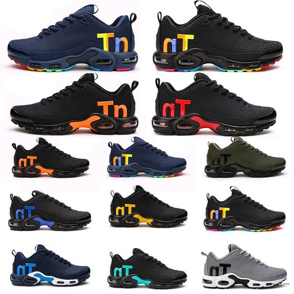 

mercurial tn mens designer shoes 2019 men casual air cushion dress trainers outdoor hiking jogging sports sneakers us 7-12 fg6p, Black