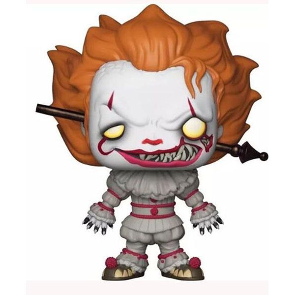 

funko pop clown back to the soul hand office aberdeen model it decoration toy pennywise wearing front page